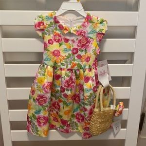 NWT Bonnie Jean dress with purse size 3T